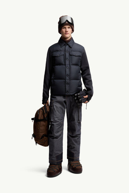 Moncler Padded Zip-Up Cardigan Navy Blue Navy Blue