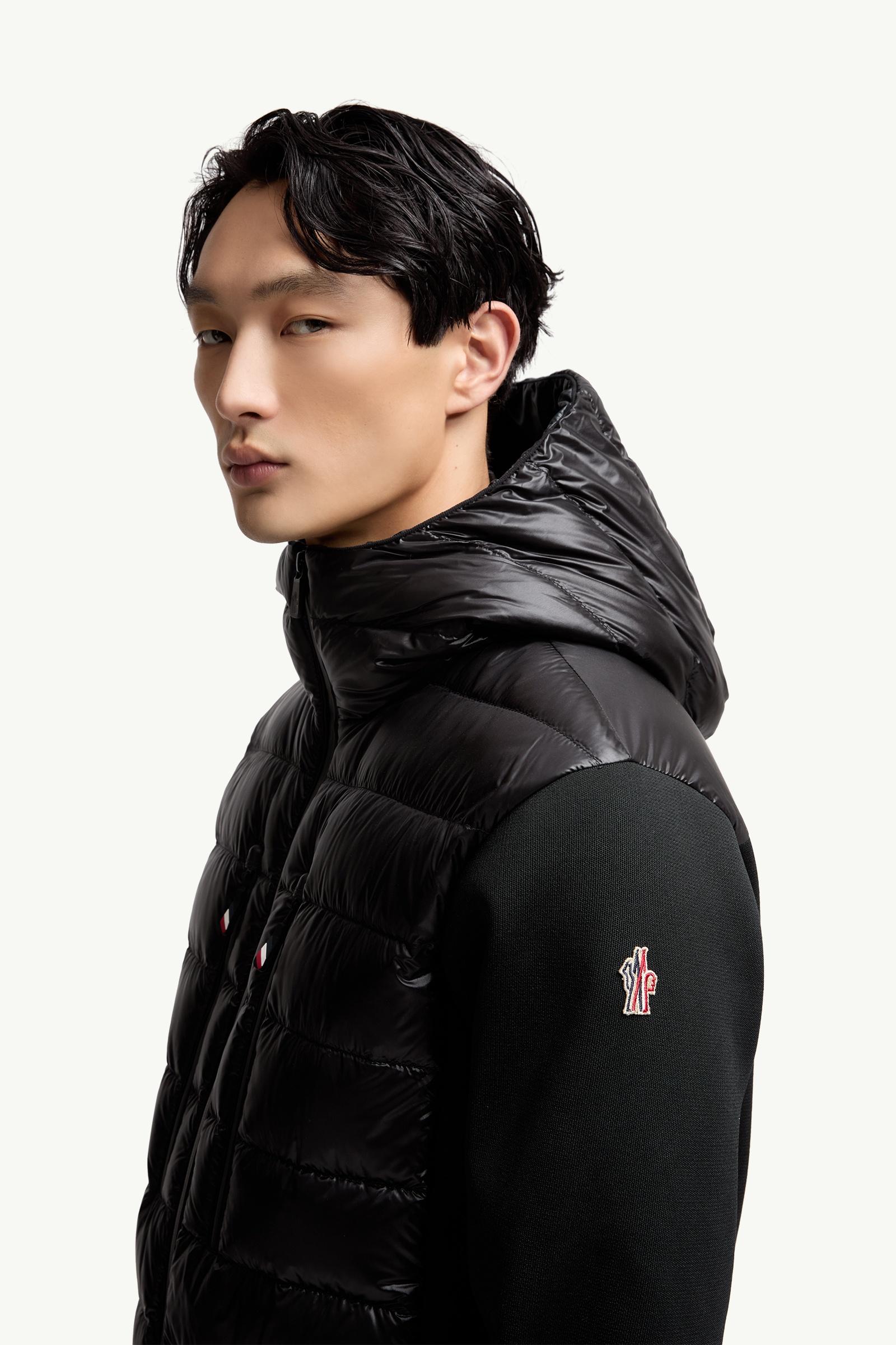 Moncler Padded Zip-Up Hoodie Black Black