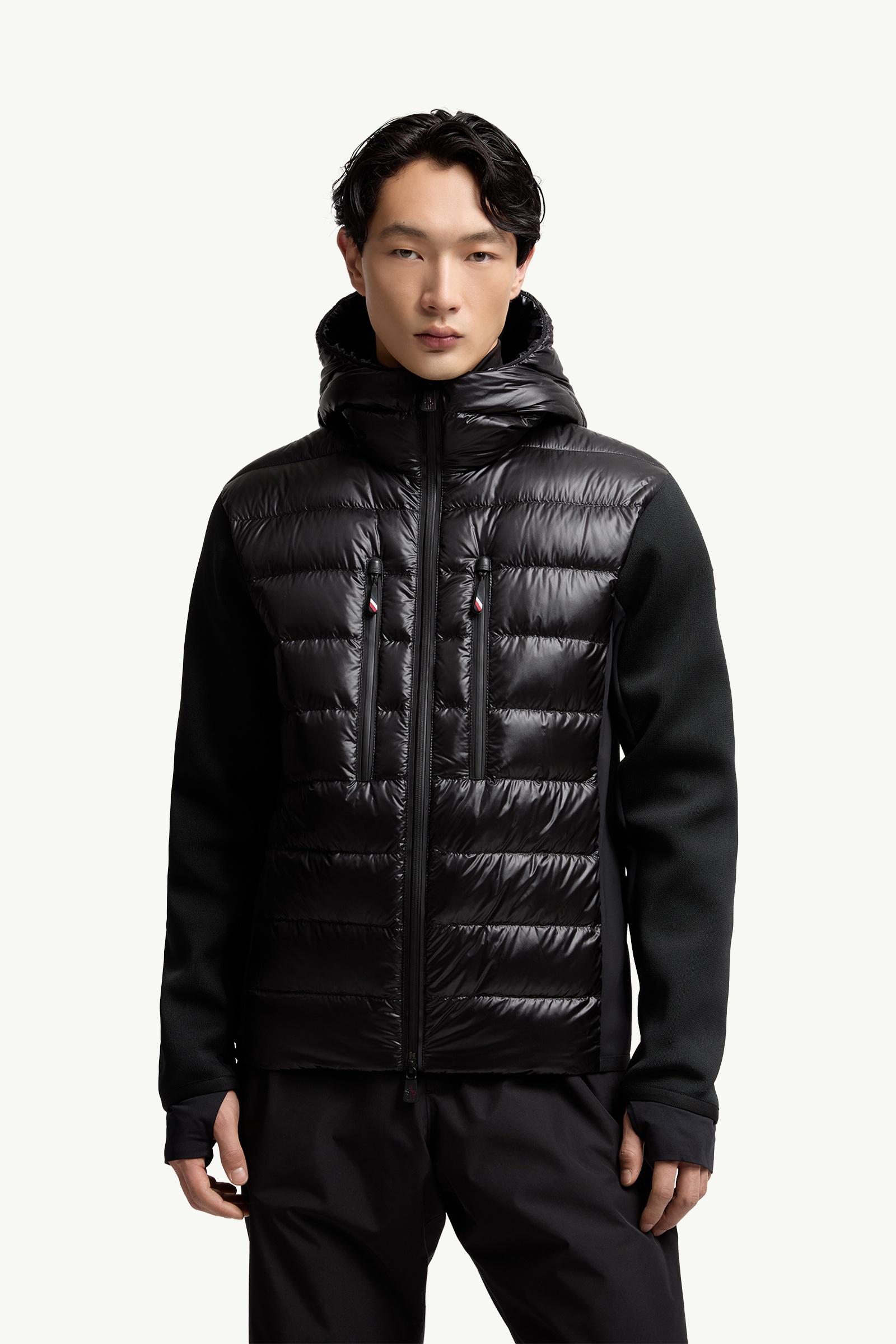 Moncler Padded Zip-Up Hoodie Black Black