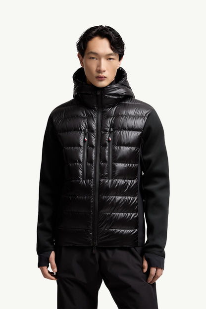 Moncler Padded Zip-Up Hoodie Black Black