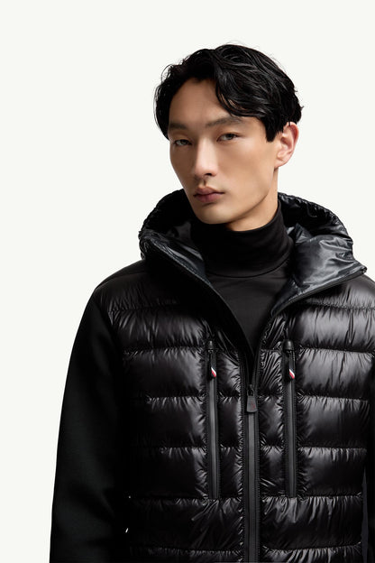 Moncler Padded Zip-Up Hoodie Black Black