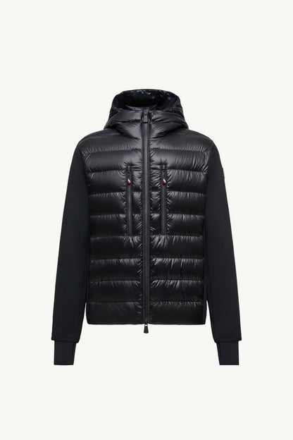 Moncler Padded Zip-Up Hoodie Black Black