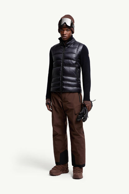Moncler Padded Wool Zip-Up Cardigan Dark Blue Dark Blue
