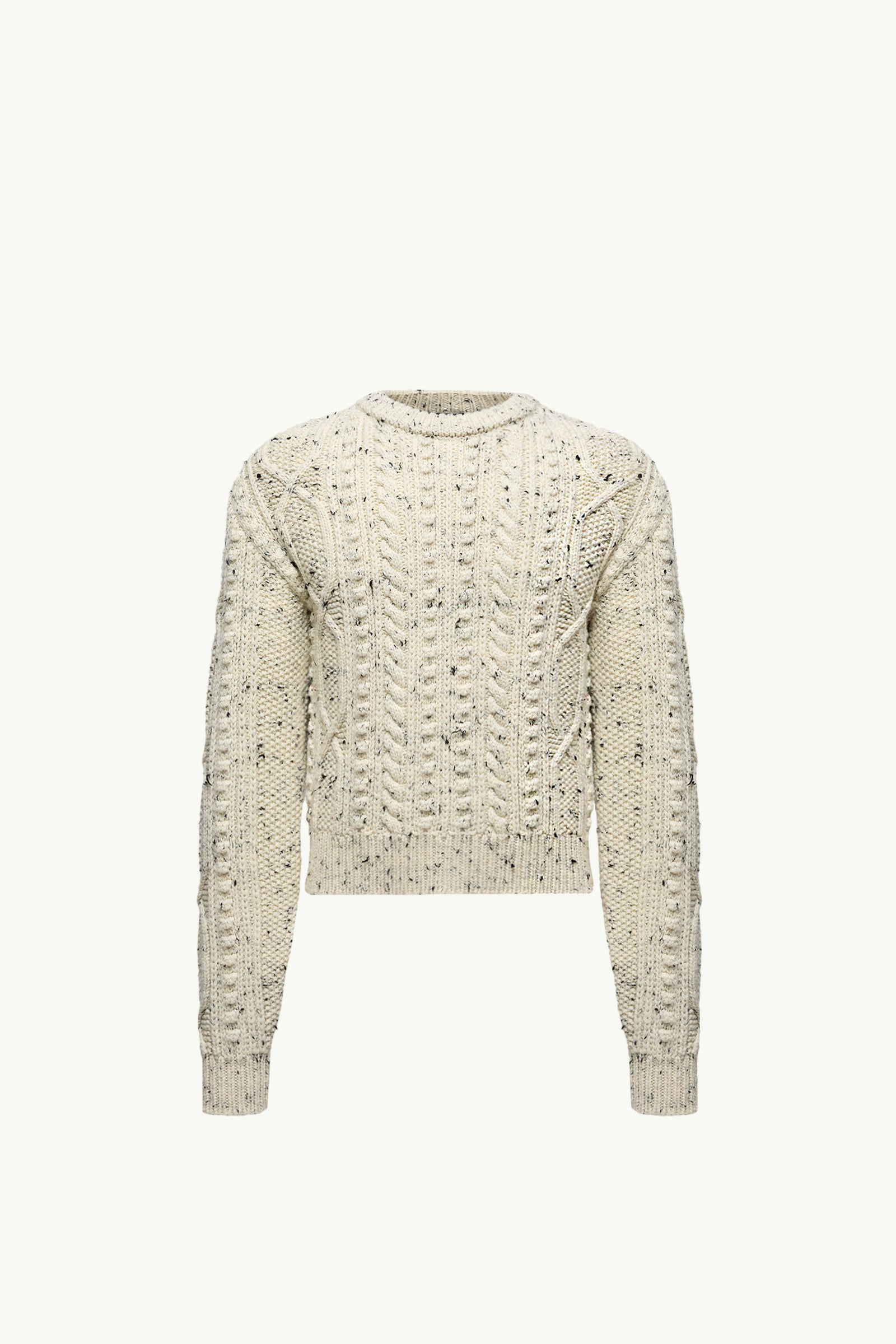 Moncler Argyle Wool Sweater White Ivory White Ivory