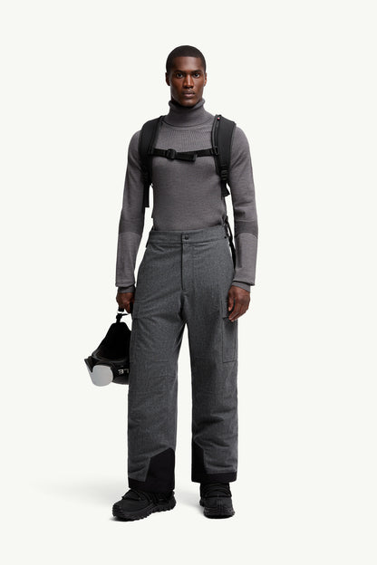 Moncler Wool Turtleneck Sweater Grey Grey