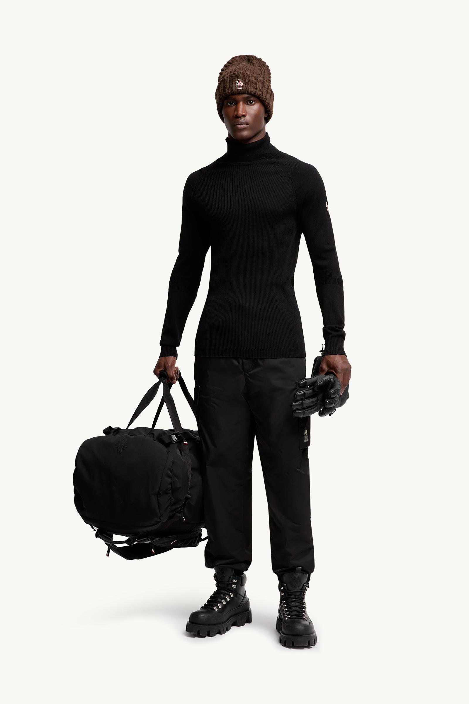 Moncler Wool Turtleneck Sweater Black Black