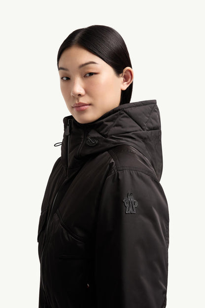Moncler Hooded Insulated Ski Suit Black Black