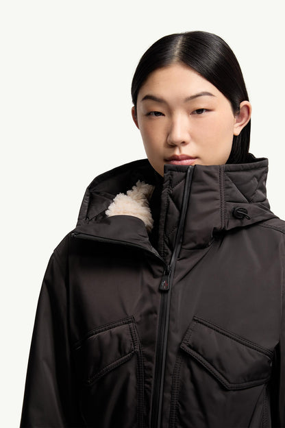 Moncler Hooded Insulated Ski Suit Black Black