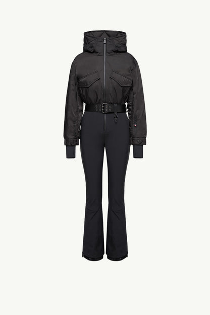Moncler Hooded Insulated Ski Suit Black Black