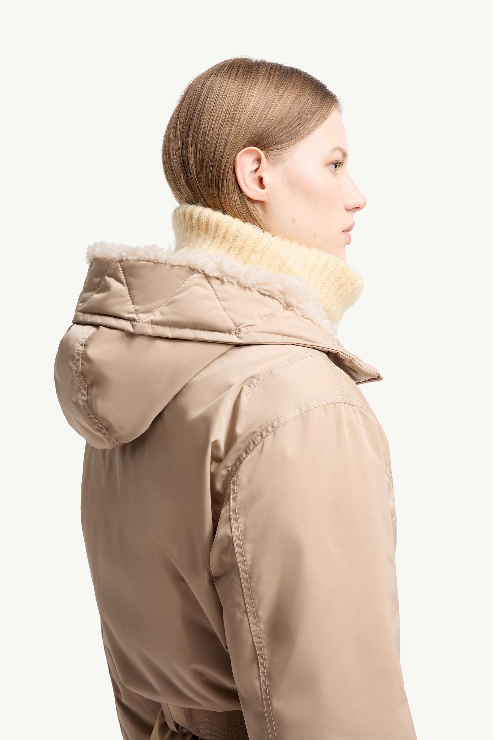 Moncler Hooded Insulated Ski Suit Camel Beige Camel Beige