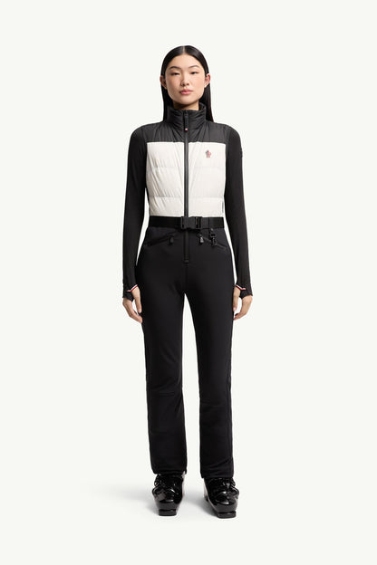 Moncler Down-Filled Ski Suit Black & White Black & White
