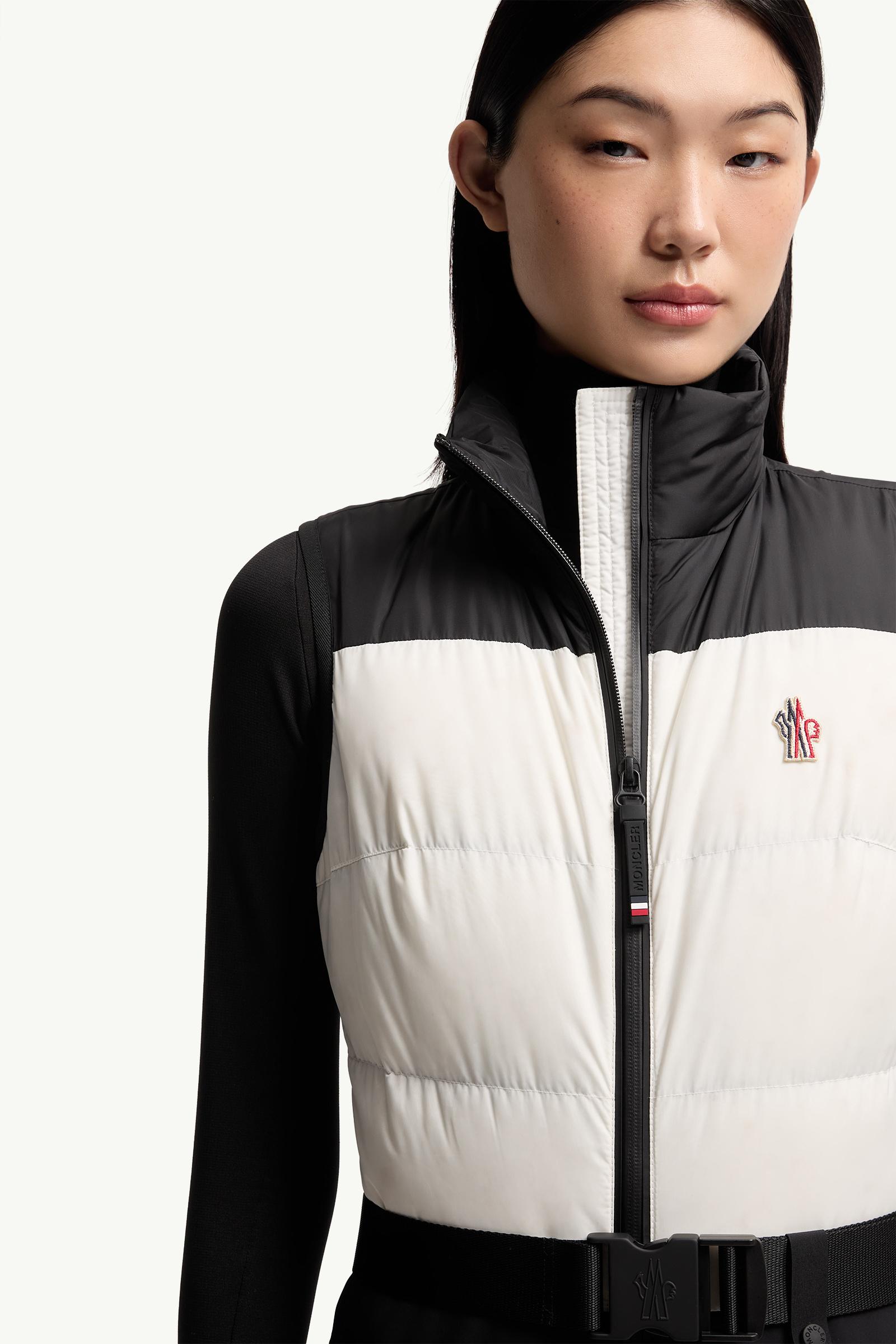 Moncler Down-Filled Ski Suit Black & White Black & White