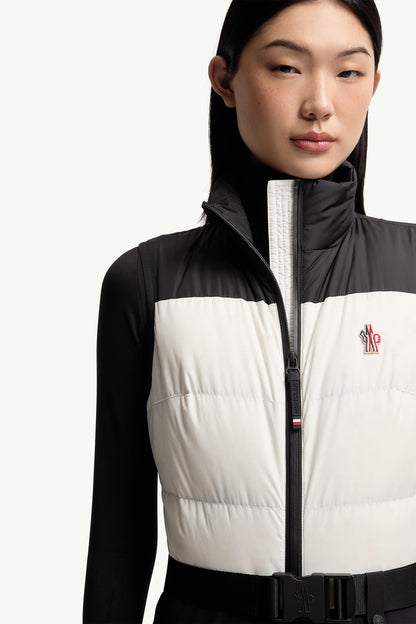 Moncler Down-Filled Ski Suit Black & White Black & White