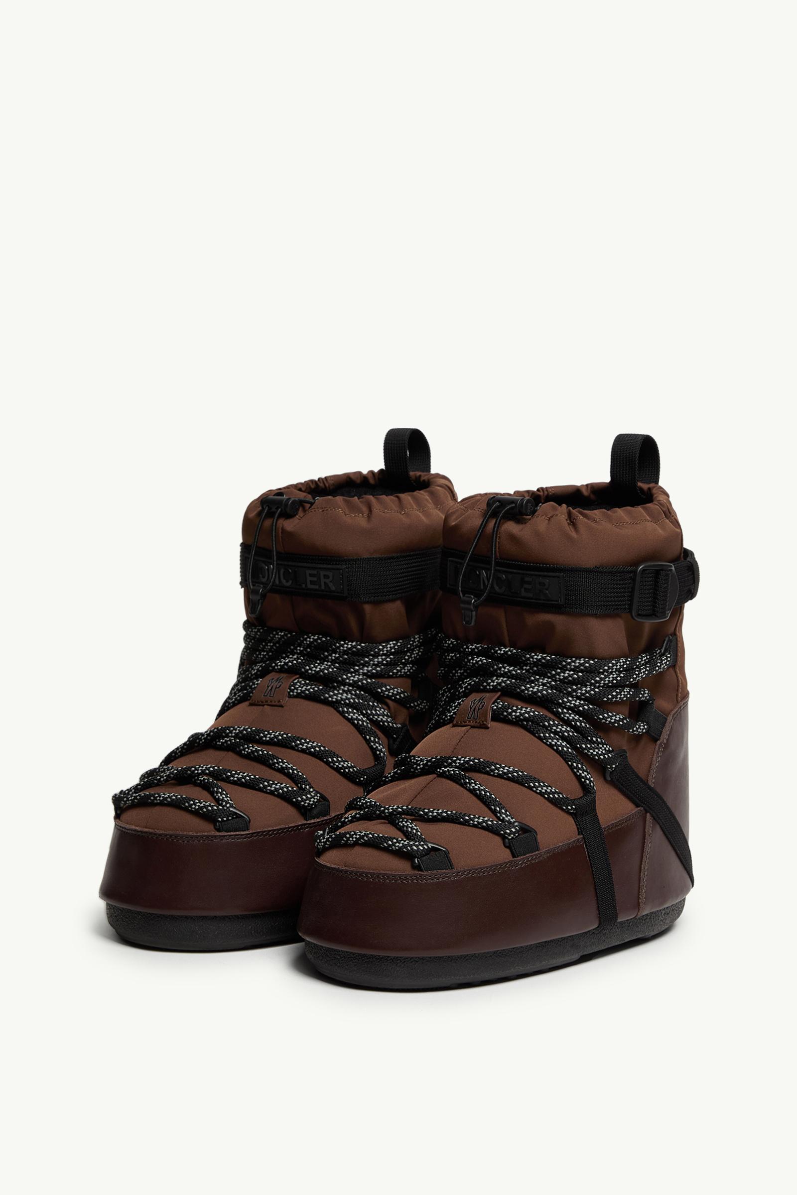 Moncler Moon Boot x Moncler Grenoble Icon Low Padded Snow Boot Brown