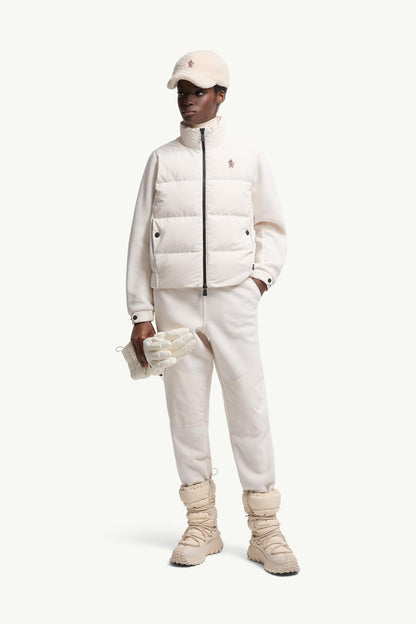 Moncler Polartec® Padded Zip-Up Hoodie White White