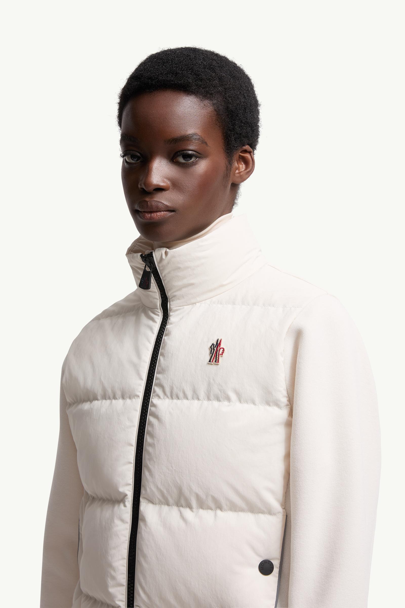 Moncler Polartec® Padded Zip-Up Hoodie White White