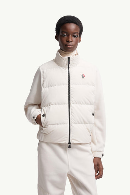 Moncler Polartec® Padded Zip-Up Hoodie White White