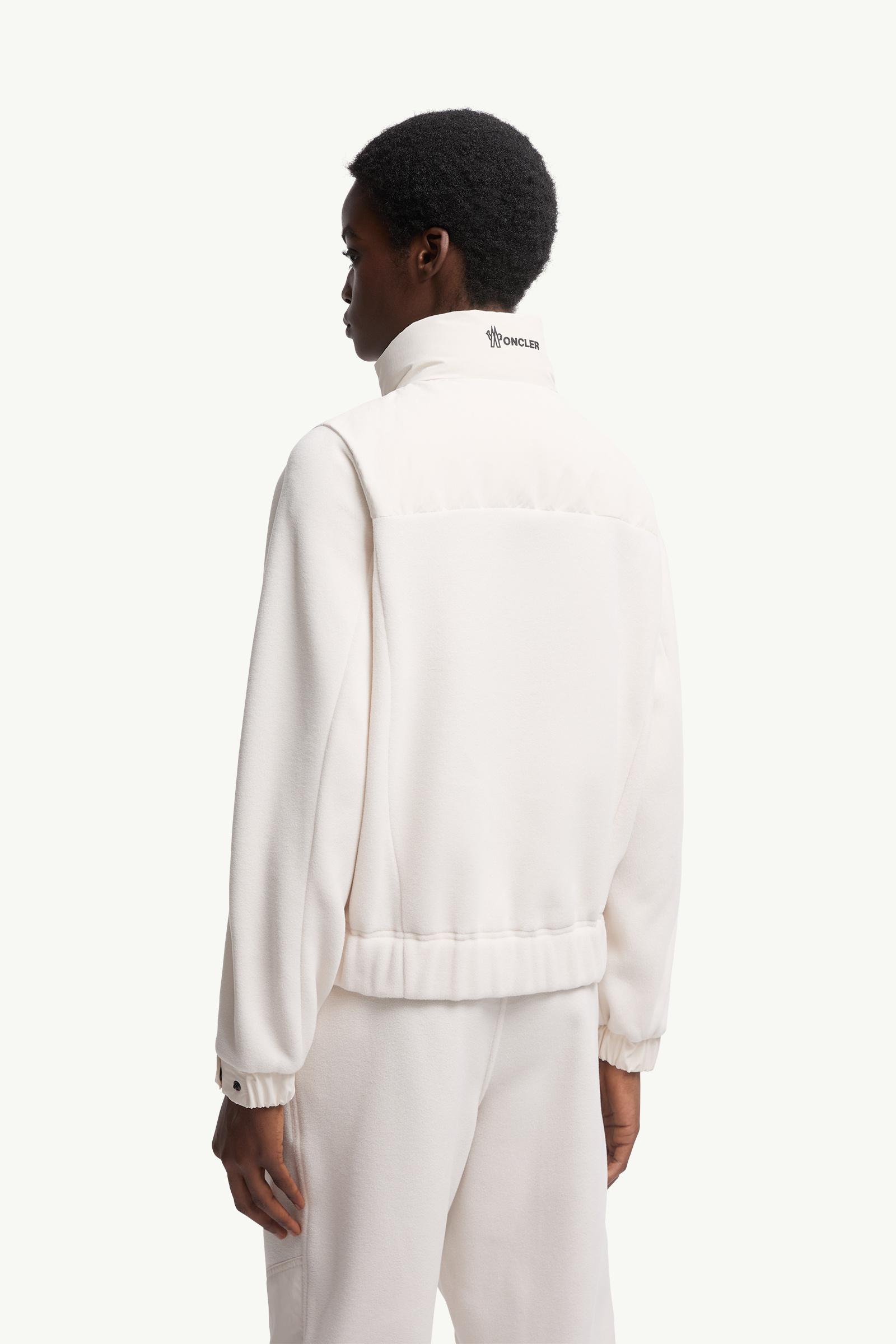 Moncler Polartec® Padded Zip-Up Hoodie White White