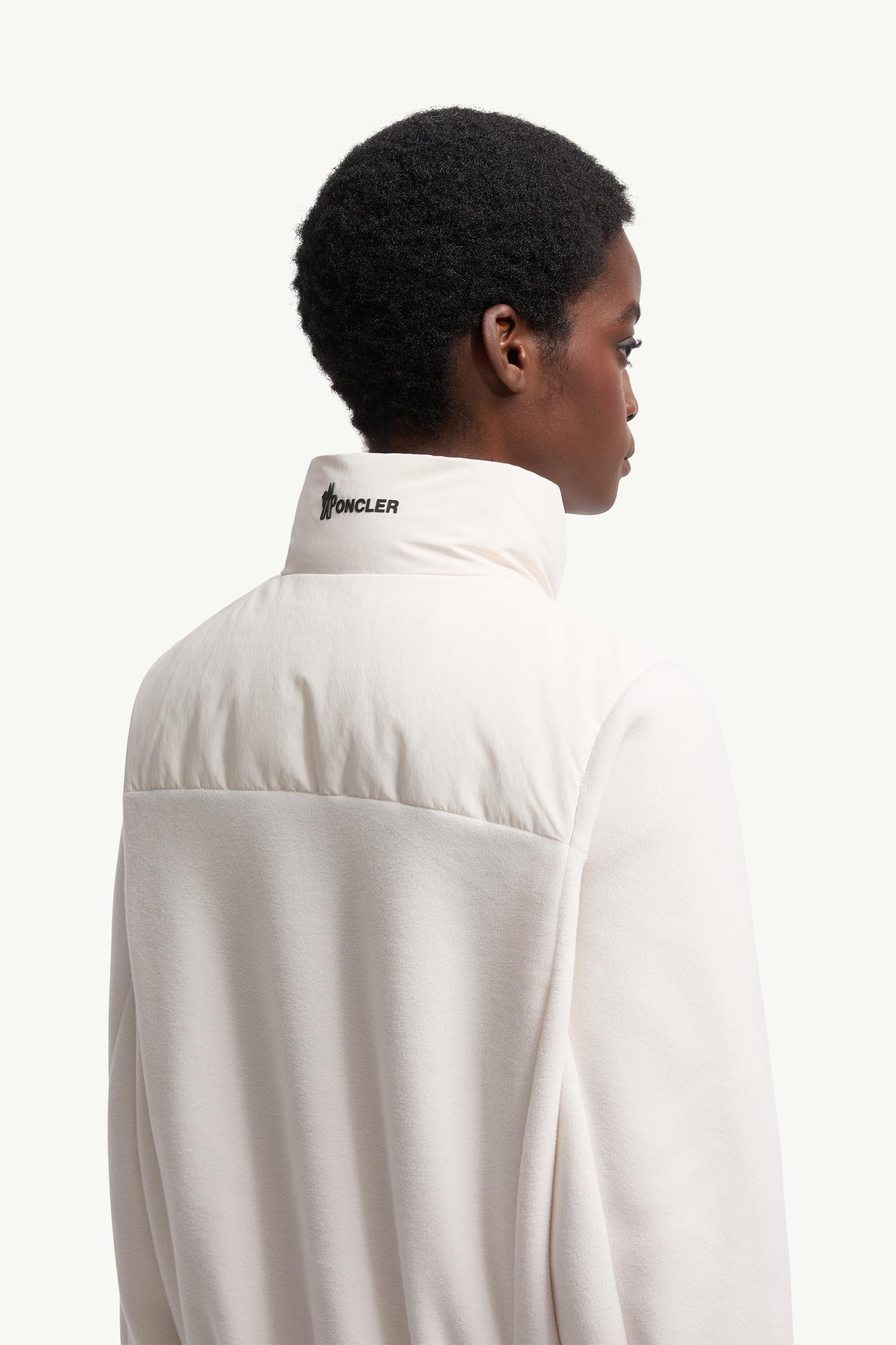 Moncler Polartec® Padded Zip-Up Hoodie White White