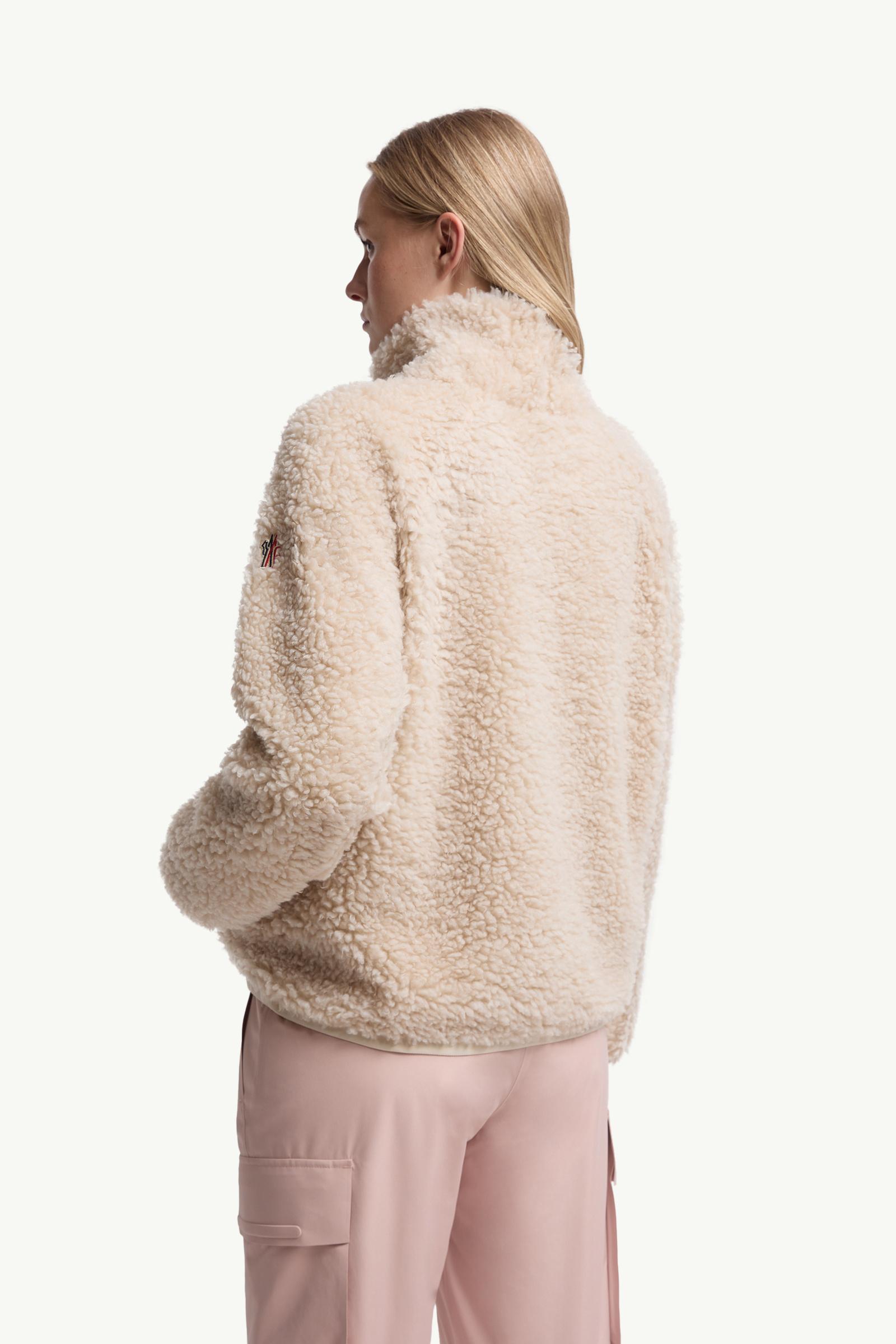 Moncler Teddy Turtleneck Sweatshirt Light Beige Light Beige