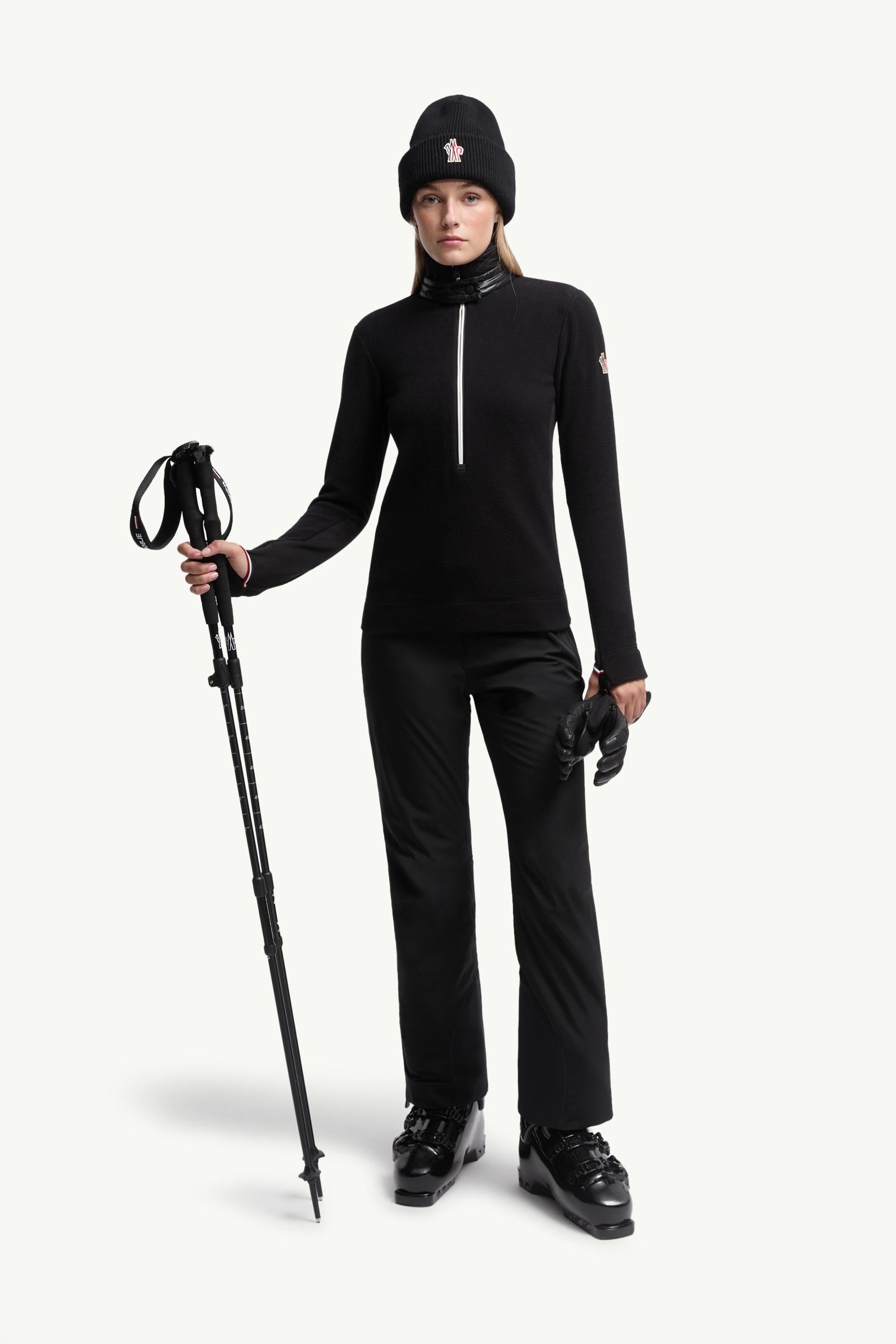 Moncler Half-Zip Sweatshirt Black Black