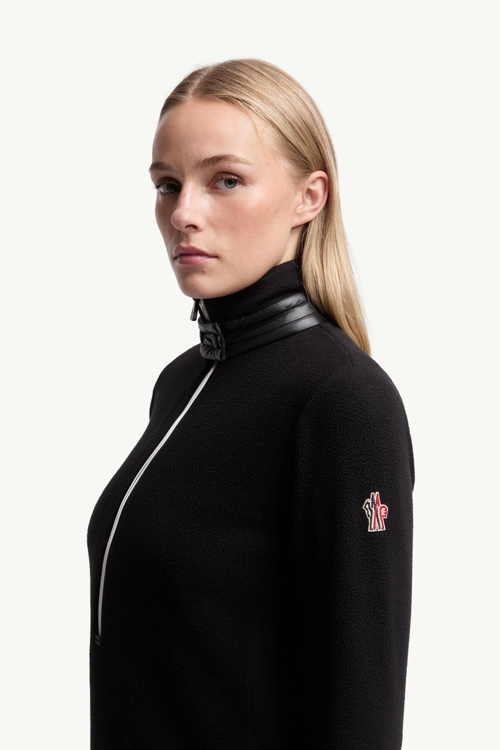 Moncler Half-Zip Sweatshirt Black Black