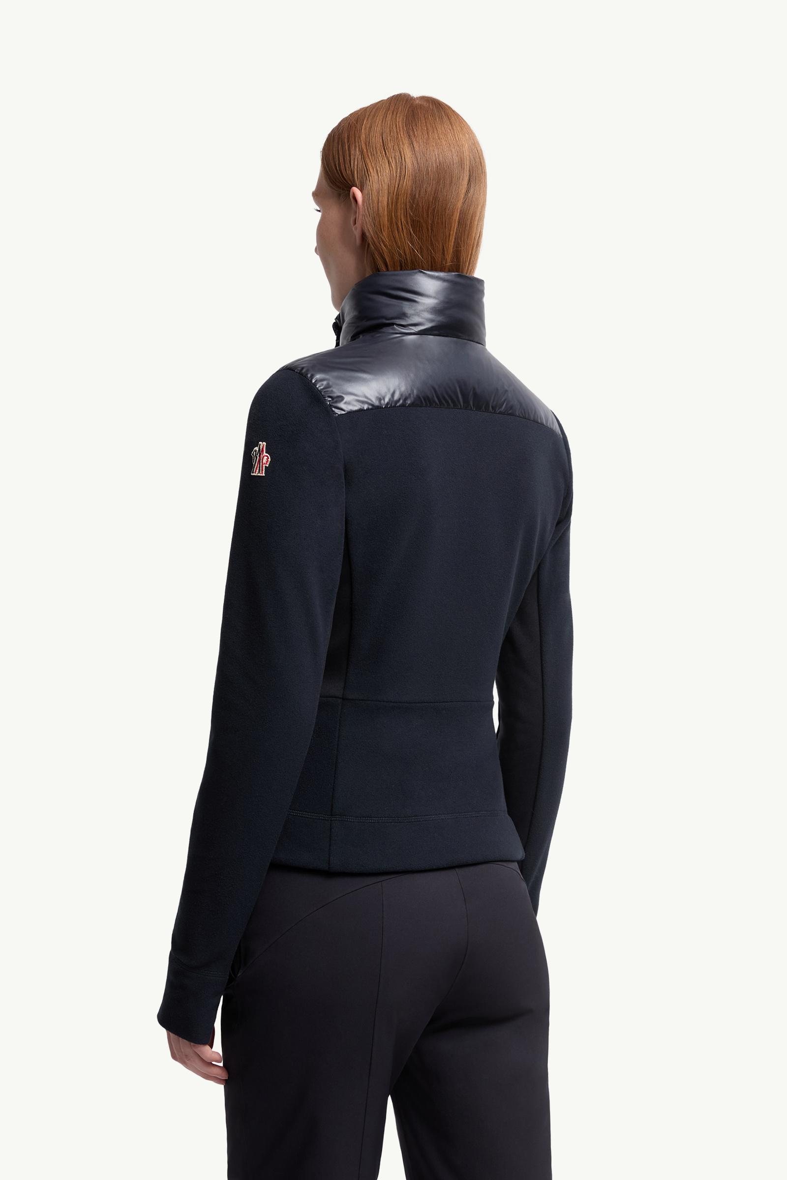 Moncler Padded Zip-Up Sweatshirt Navy Blue Navy Blue
