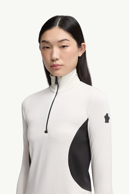 Moncler Polartec® Half-Zip Turtleneck White White