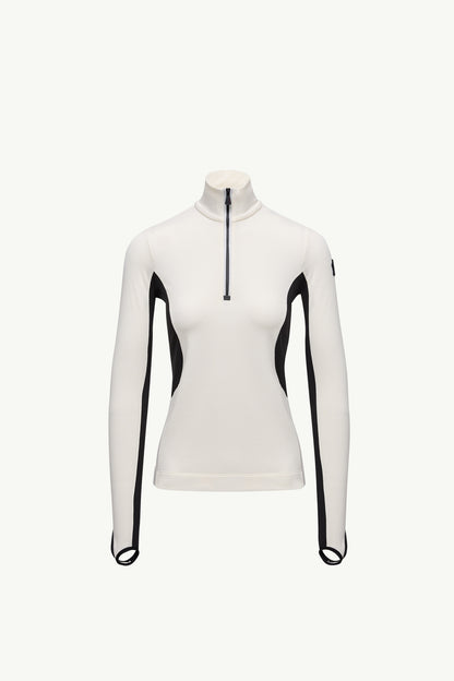 Moncler Polartec® Half-Zip Turtleneck White White