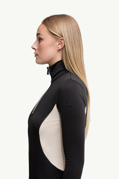 Moncler Polartec® Half-Zip Turtleneck Black Black