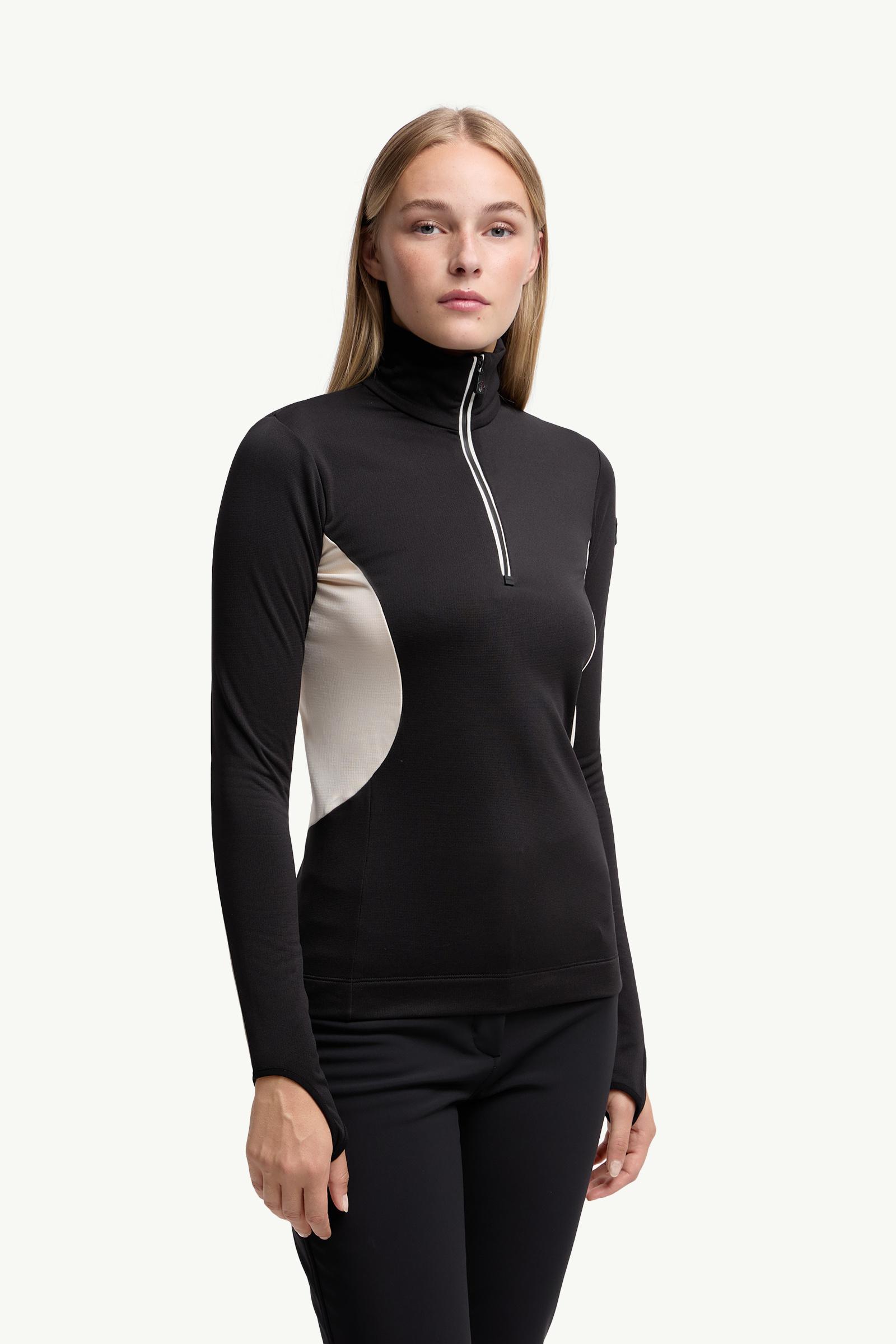 Moncler Polartec® Half-Zip Turtleneck Black Black