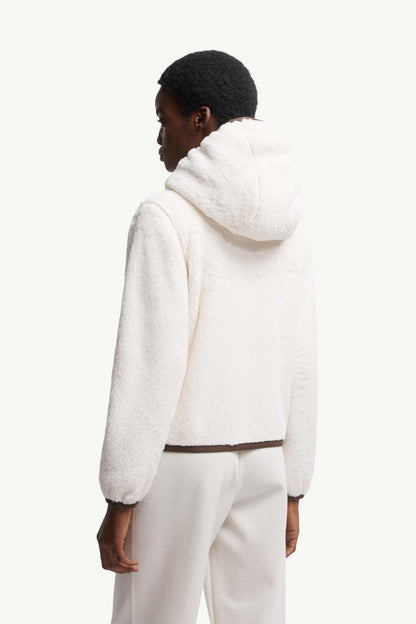 Moncler Padded Polartec® Zip-Up Hoodie White White