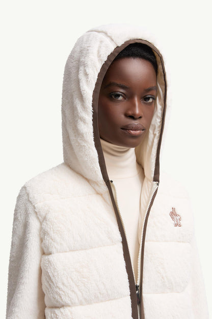 Moncler Padded Polartec® Zip-Up Hoodie White White