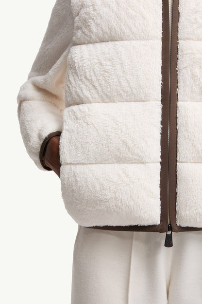 Moncler Padded Polartec® Zip-Up Hoodie White White
