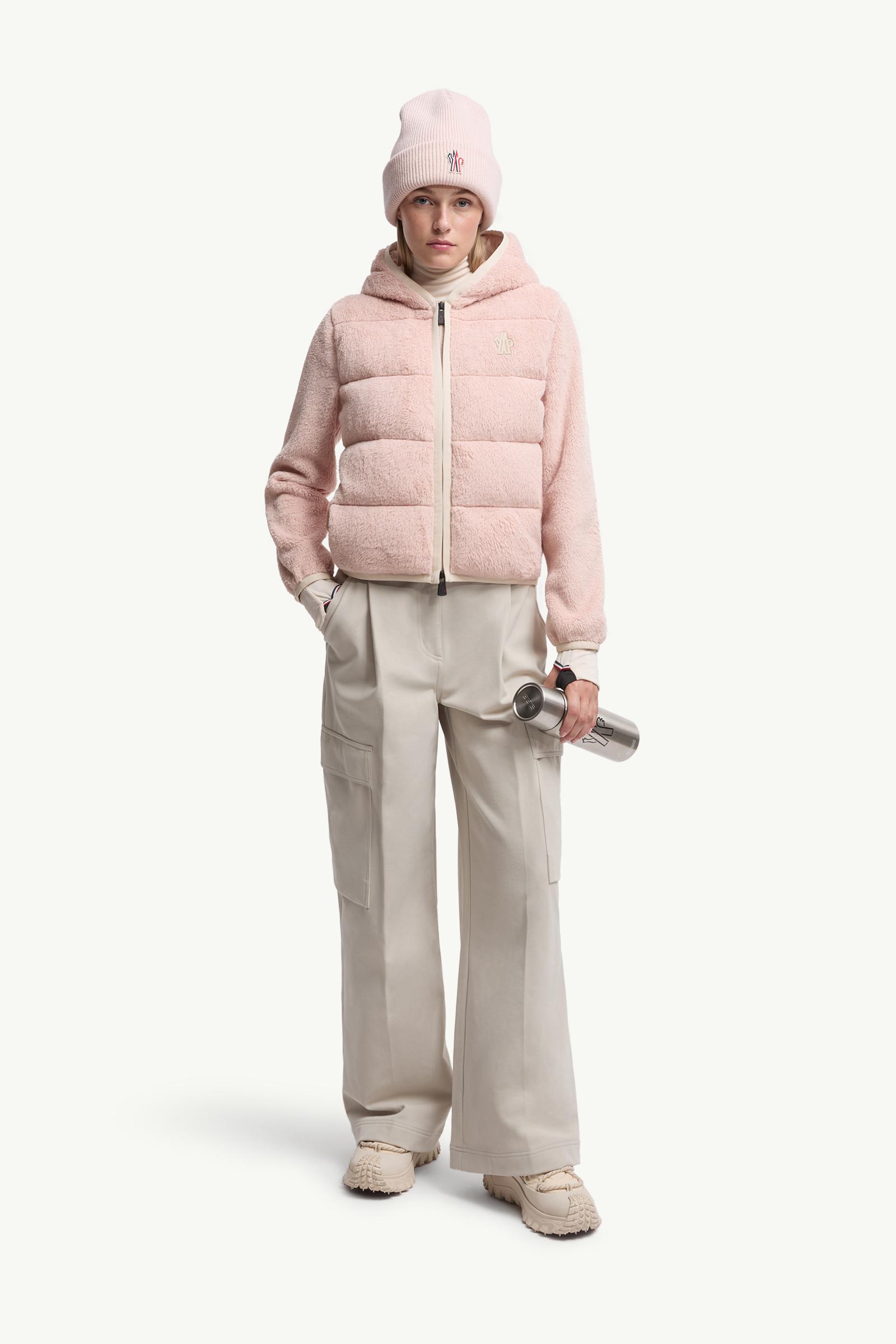 Moncler Padded Polartec® Zip-Up Hoodie Pink Pink