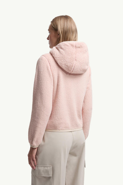 Moncler Padded Polartec® Zip-Up Hoodie Pink Pink
