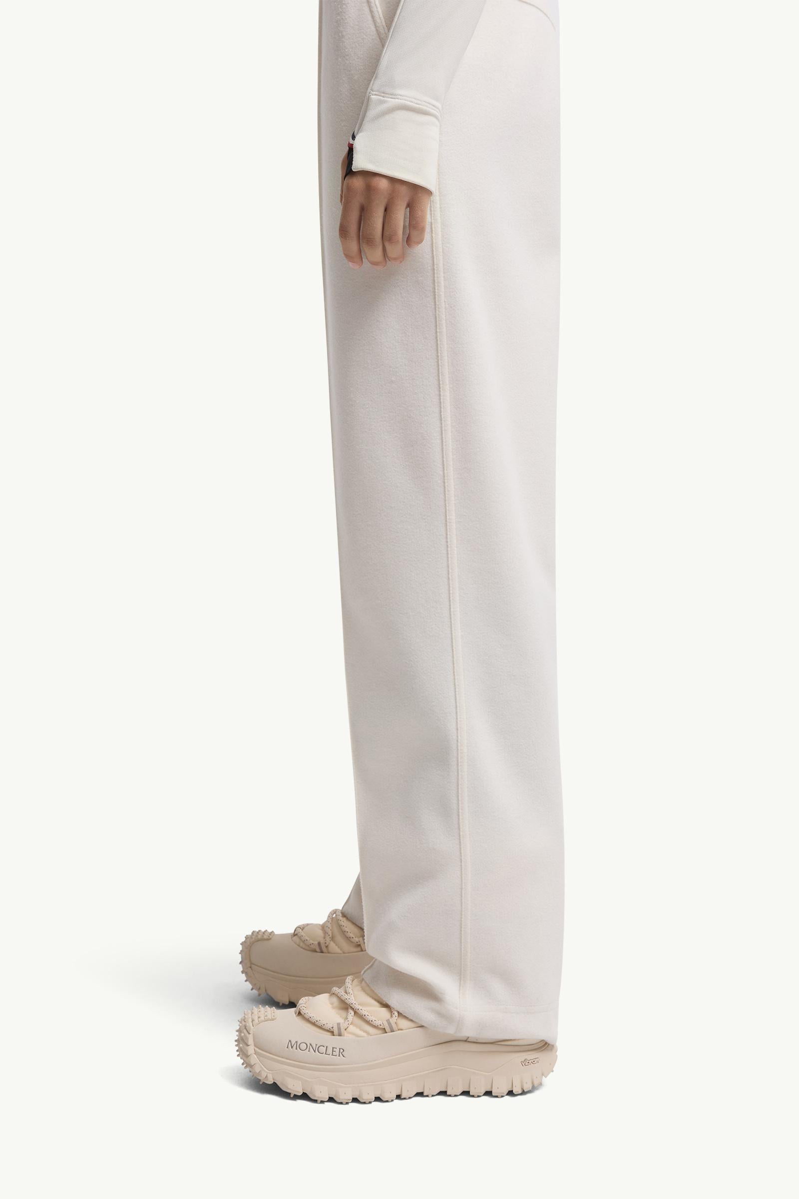 Moncler Logo Sweatpants White White