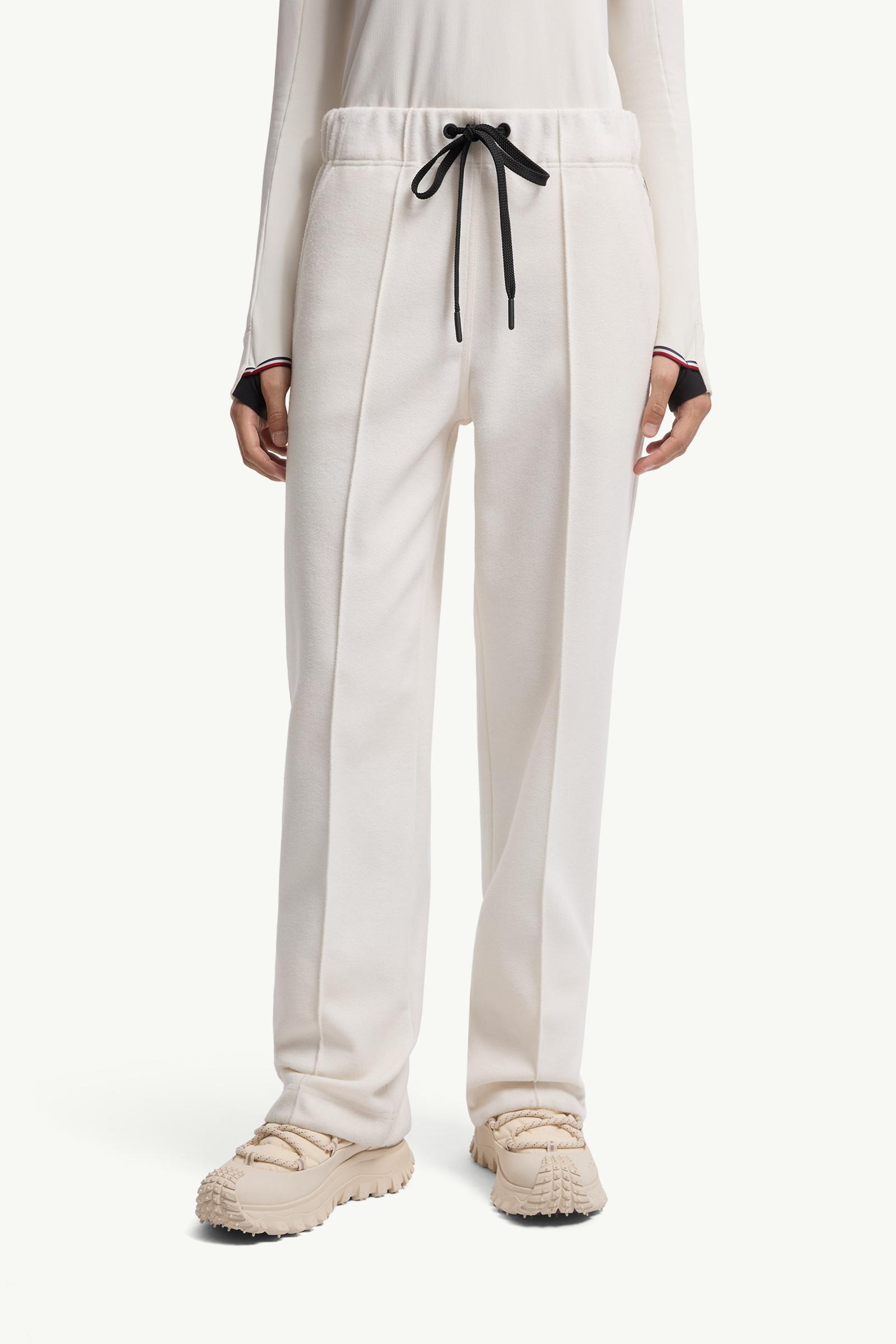 Moncler Logo Sweatpants White White
