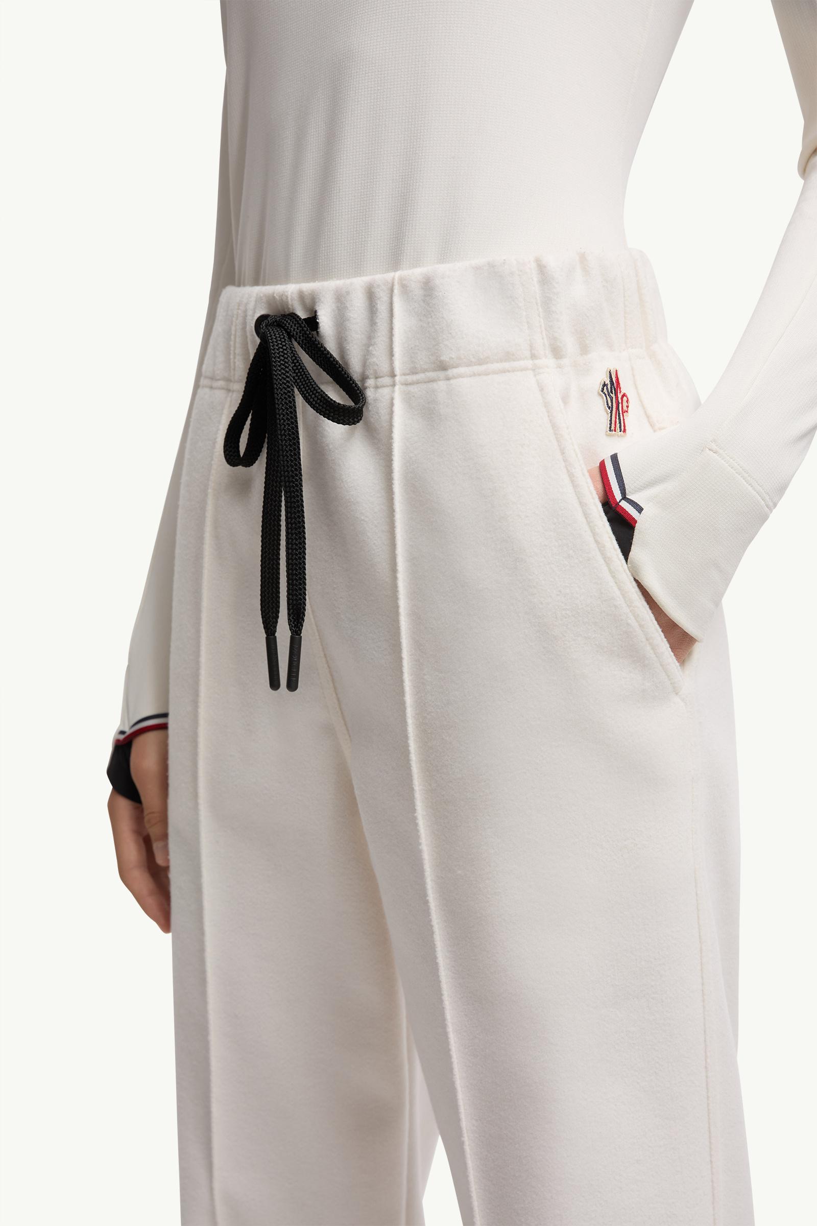 Moncler Logo Sweatpants White White