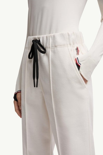 Moncler Logo Sweatpants White White