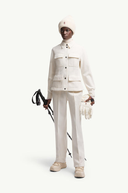 Moncler Interlock Long Sleeve Shirt White White