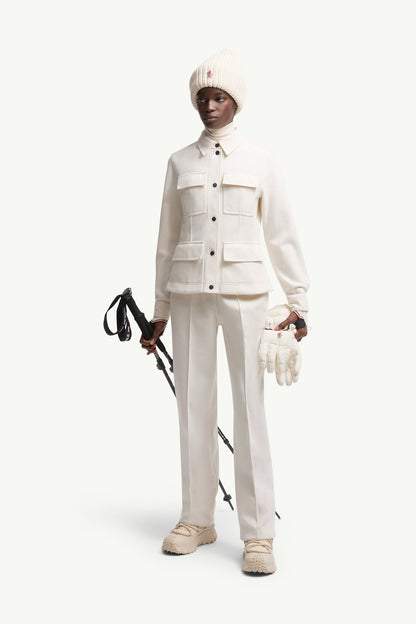 Moncler Interlock Long Sleeve Shirt White White