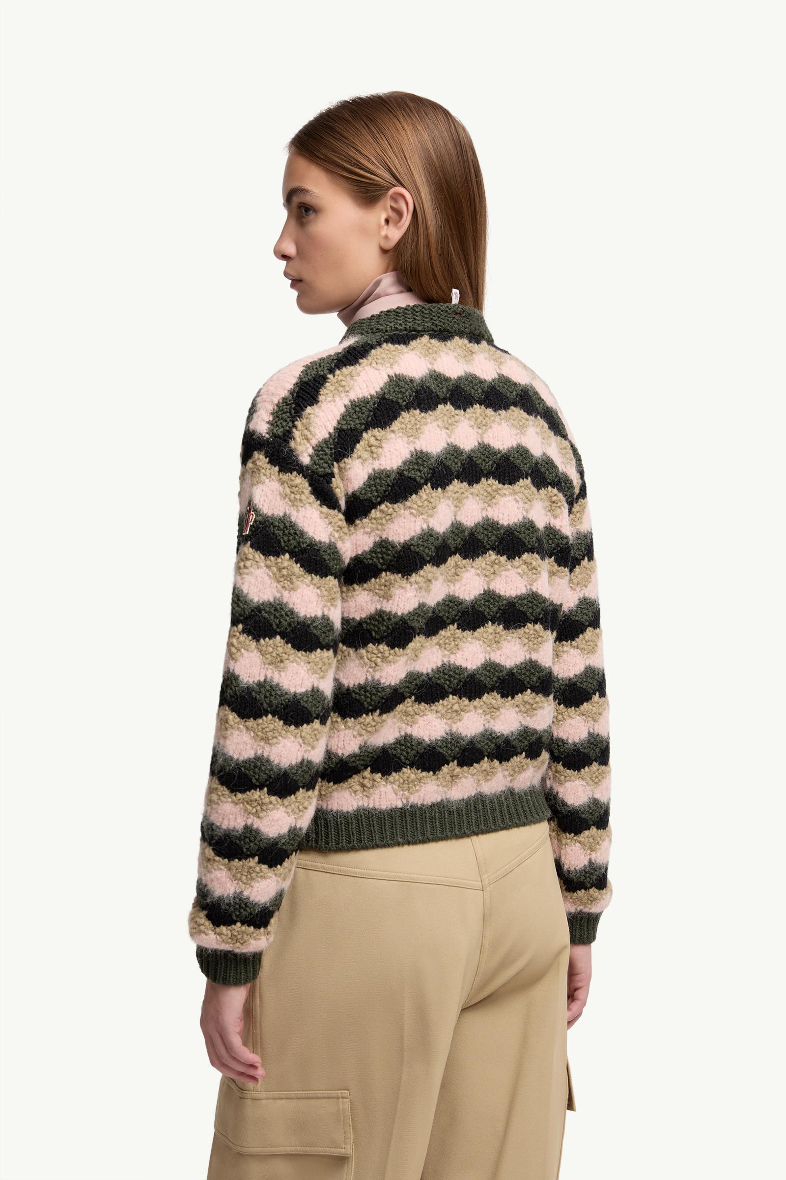 Moncler Wool & Alpaca Blend Striped Sweater Multicolour Multicolour