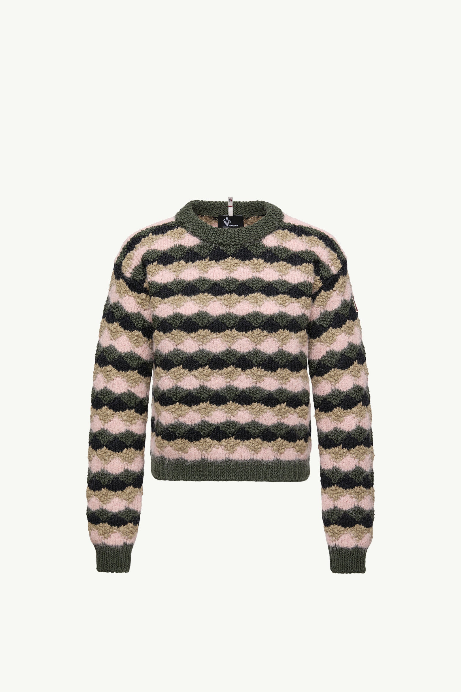 Moncler Wool & Alpaca Blend Striped Sweater Multicolour Multicolour