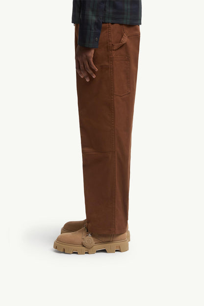 Moncler Peak City Nubuck & Suede Lace-Up Boots Khaki