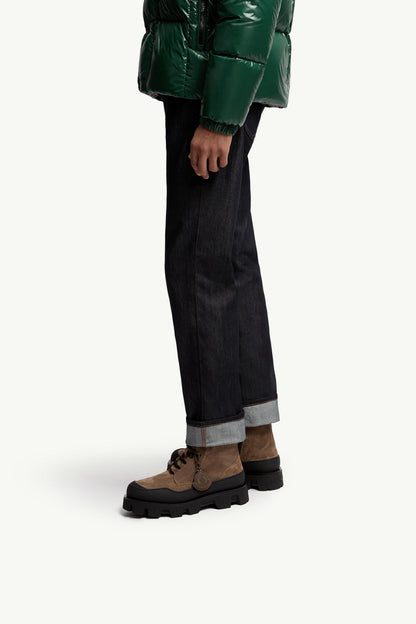 Moncler Peak Path Suede Lace-Up Boots Dark Brown