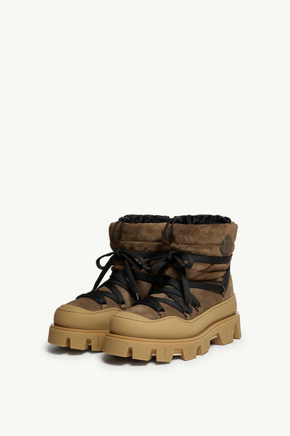 Moncler Peak Aprs Ankle Boots Brown