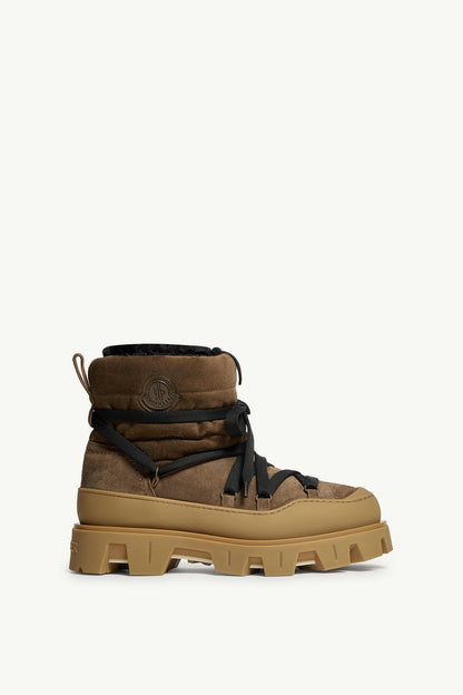Moncler Peak Aprs Ankle Boots Brown