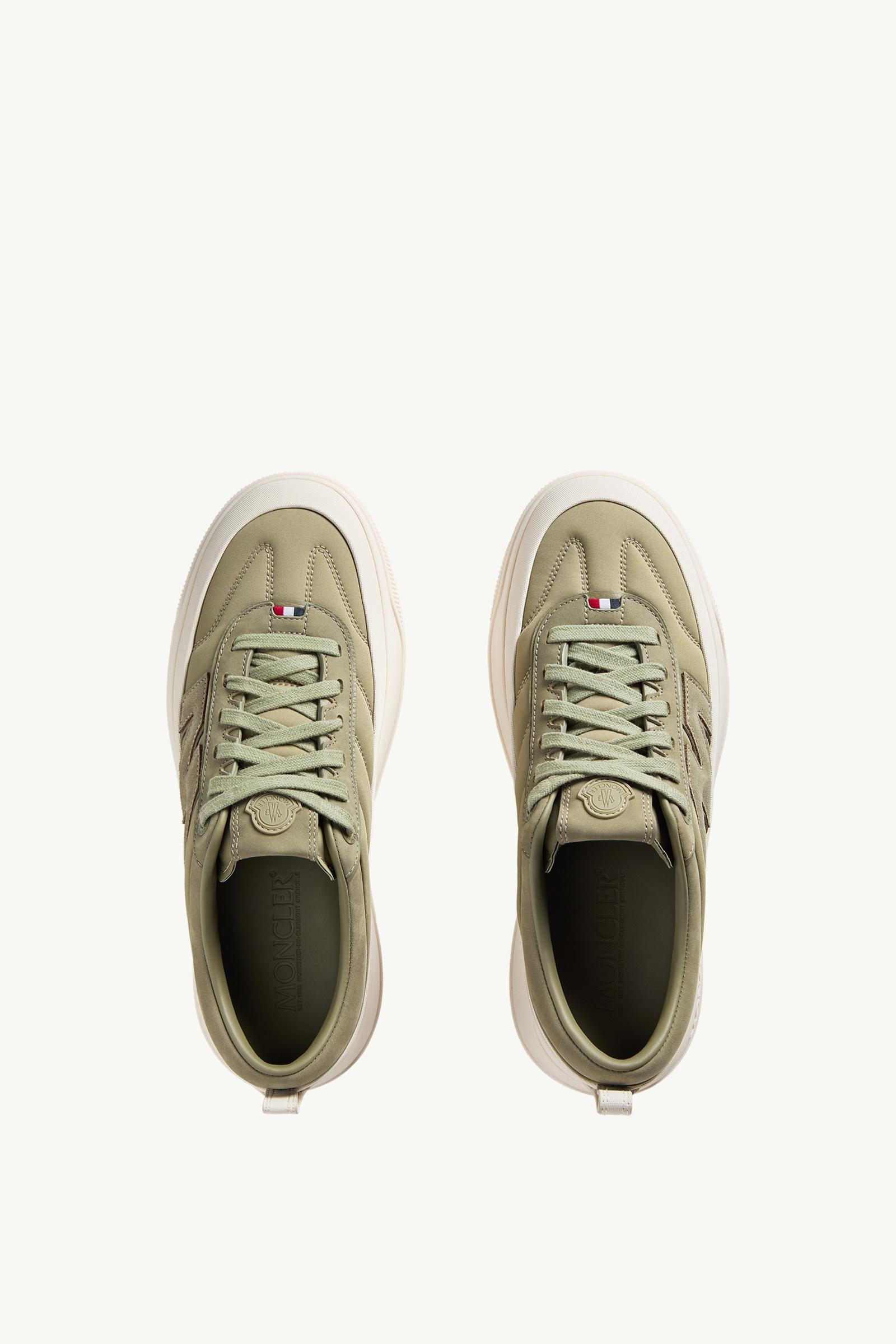Moncler Moncler Altive Nubuck & Suede Sneakers Sage Green