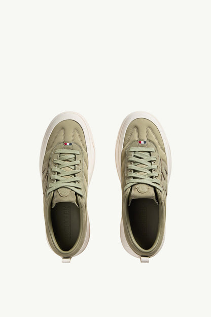 Moncler Moncler Altive Nubuck & Suede Sneakers Sage Green